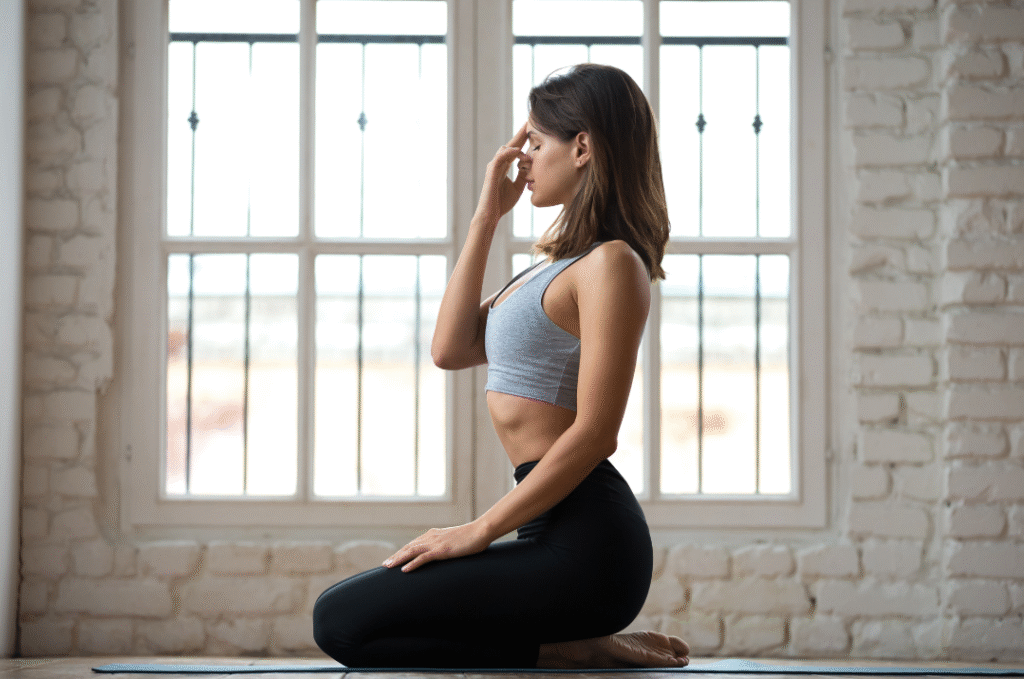 Yoga Pose Nostril Breathing (Nadi Shodhana)