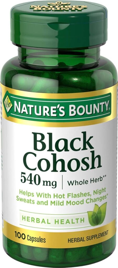 Black Cohosh Health Supplement